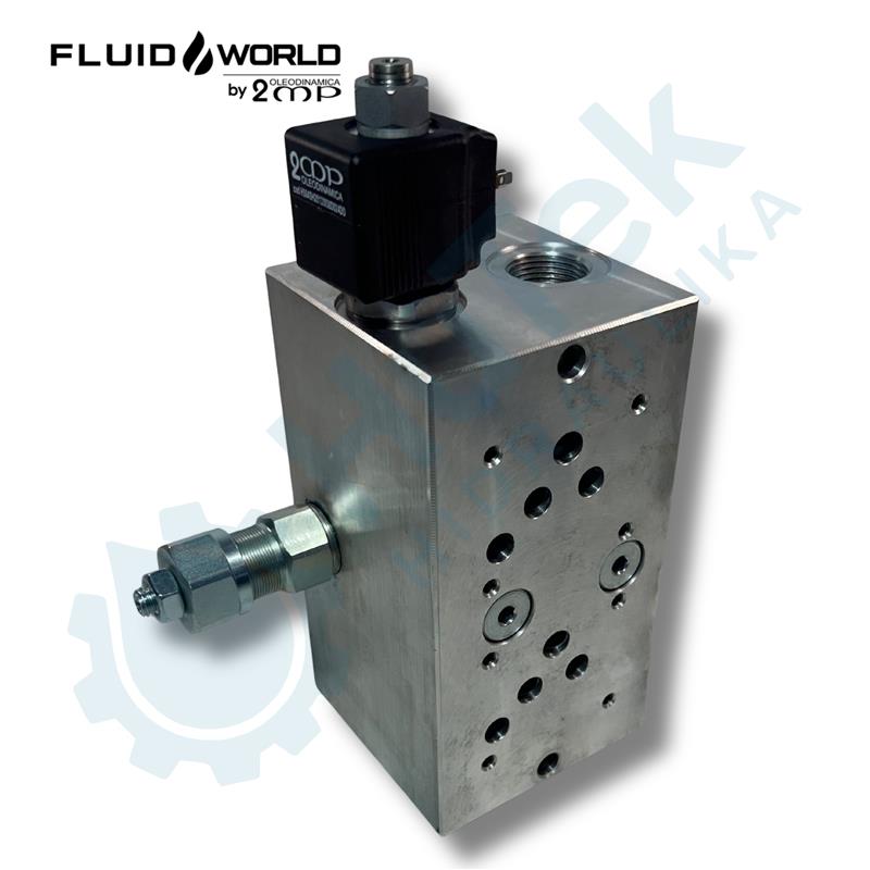 PODLOŽNA PLOČA SA SIGURNOSNIM VENTILOM 2/2 VENTILOM ZA RASTEREČIVANJE ZA 2xNG10