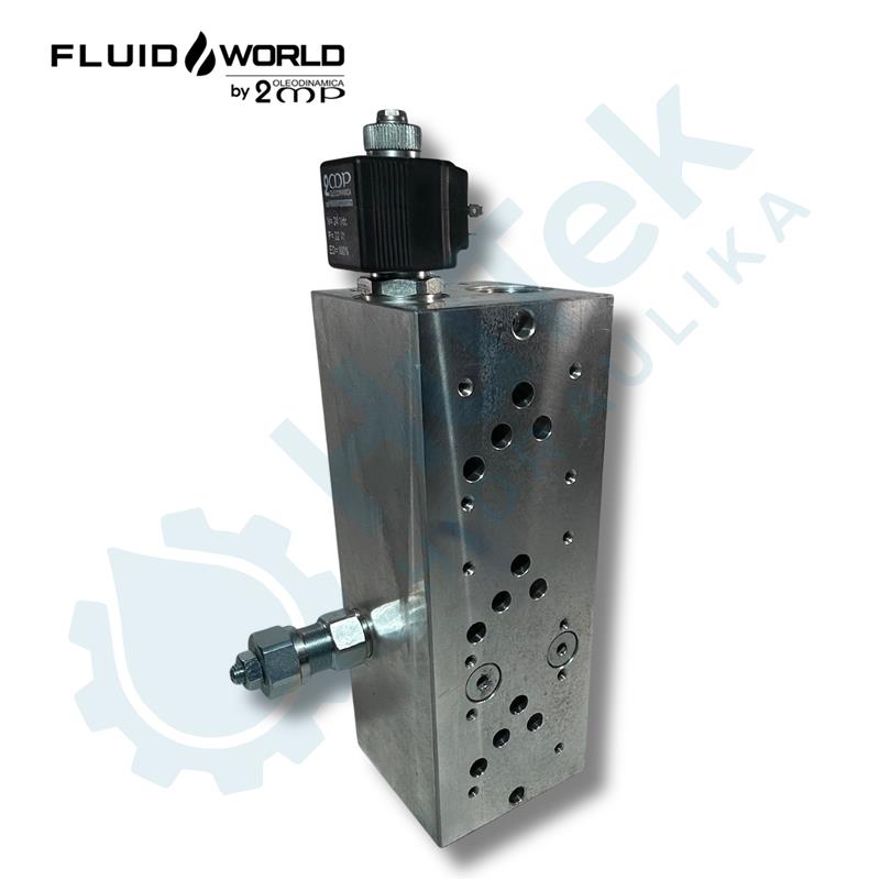 PODLOŽNA PLOČA SA SIGURNOSNIM VENTILOM 2/2 VENTILOM ZA RASTEREČIVANJE ZA 3xNG10