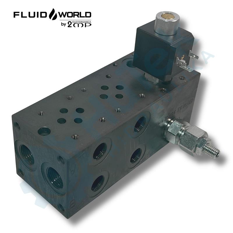 PODLOŽNA PLOČA SA SIGURNOSNIM VENTILOM 2/2 VENTILOM ZA RASTEREČIVANJE ZA 2xNG6