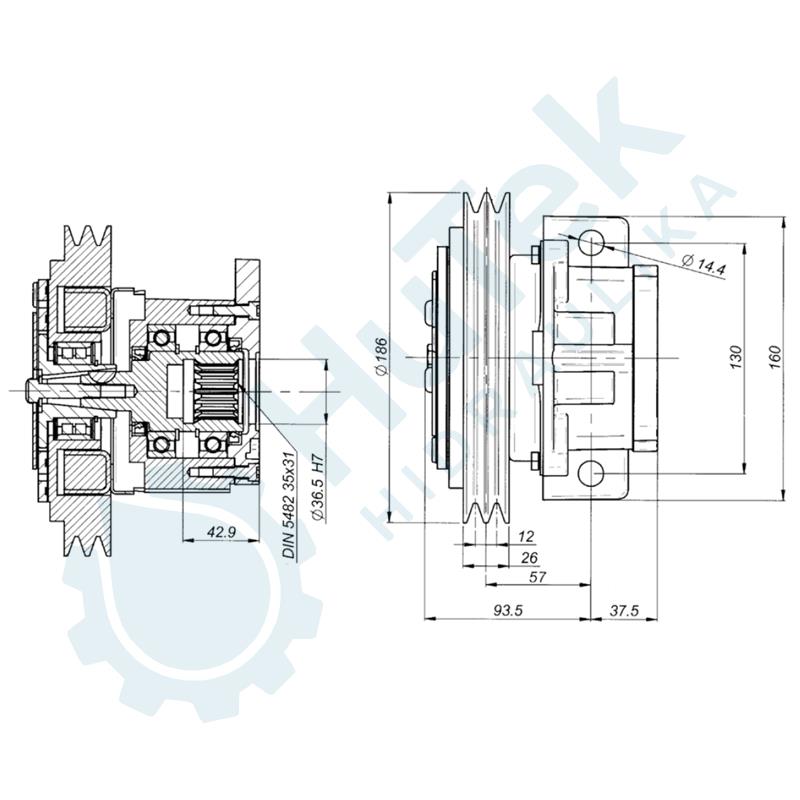 ELEKTROMAGNETNA SPOJKA 21 KG GR.2 I GR.1