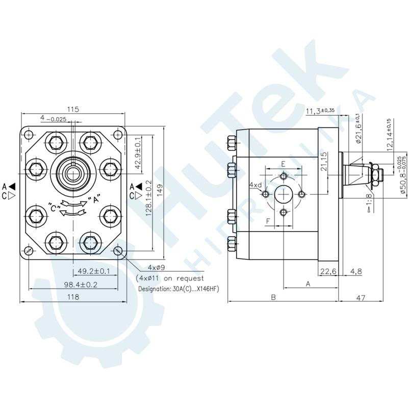 ZUPČASTA PUMPA GR.3 42 CCM ALU