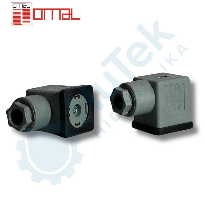 KONEKTOR SIVI PG9 2P+E SA ISPRAVLJAČEM ZA 230V