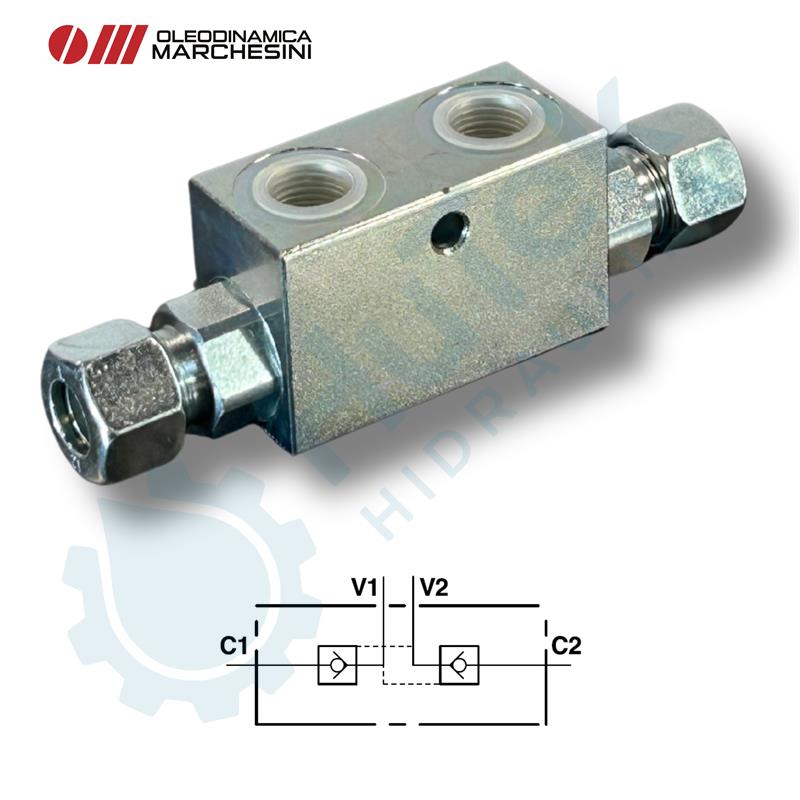 BLOKIRNI VENTIL DUPLI G3/8