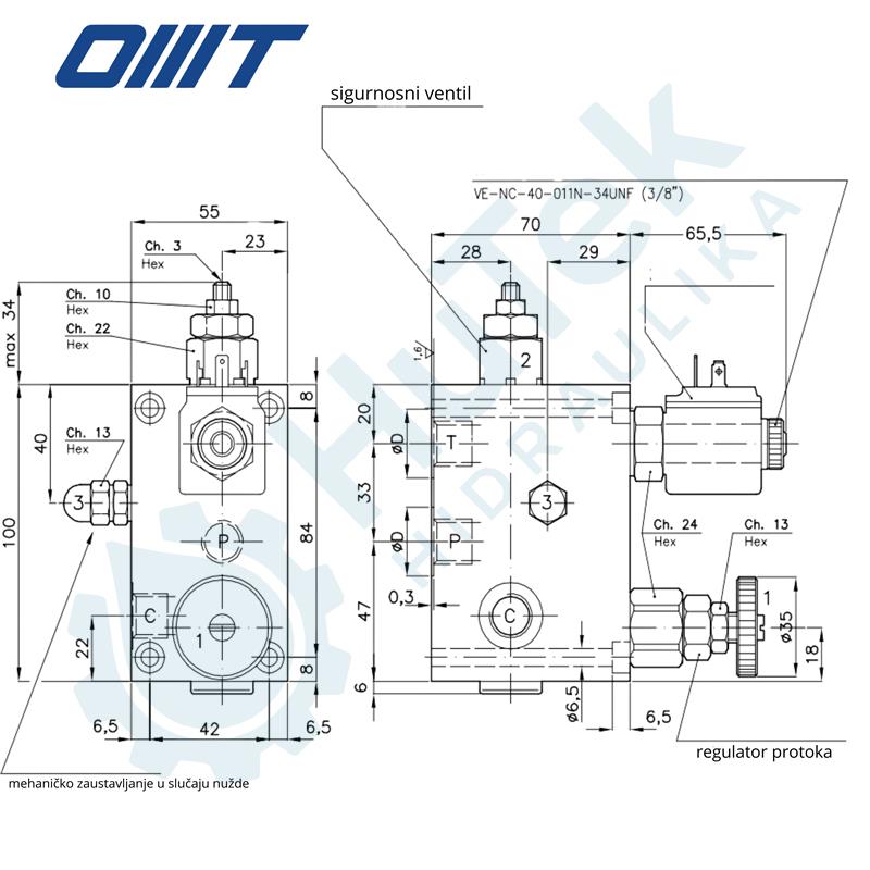 VENTIL LIFTA 40L/min