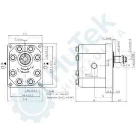 ZUPČASTA PUMPA GR.3 EU 55 QCM G