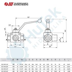 TROPUTA KUGLASTA SLAVINA  P=500 BAR