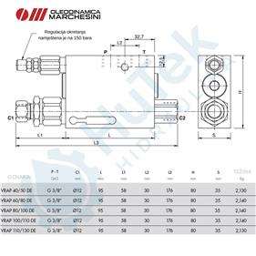 VENTIL ZA OKRETANJE PLUGA 100-110