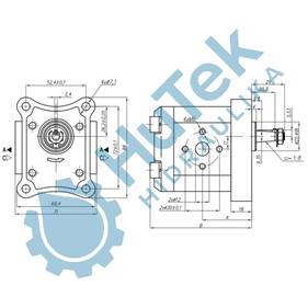 ZUPČASTI HIDROMOTOR GR.1 4,2cm3 EU