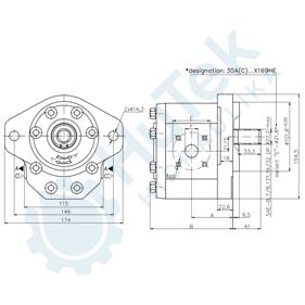 ZUPČASTA PUMPA GR3 42CM SAEB