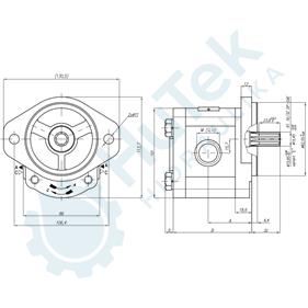 ZUPČASTA PUMPA 11 CCM SAE A 9T NAVOJ U TIJELU M20X1,5