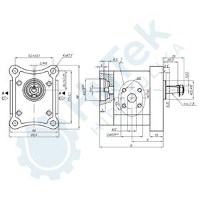ZUPČASTA PUMPA GR.1 ZA SPAJANJE PREDNJA 