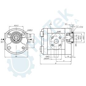ZUPČASTA PUMPA GR.1 ZA SPAJANJE ZADNJA 