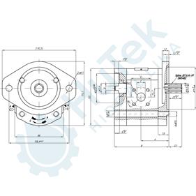 ZUPČASTA PUMPA JOHN DEERE PREDNJA ZA SPAJANJE