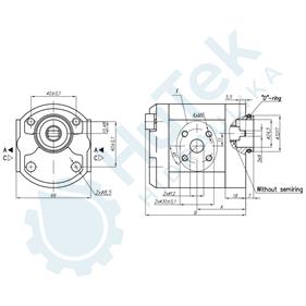 ZUPČASTA PUMPA GR.1 ZA SPAJANJE SA GR.2 ZADNJA 