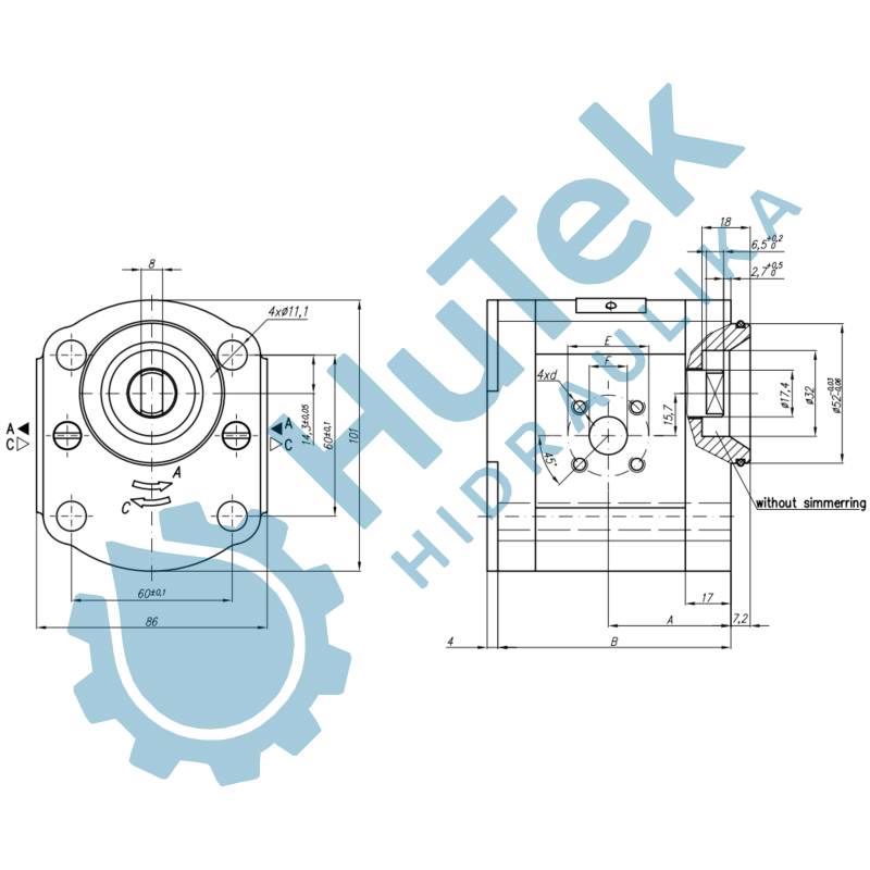 ZUPČASTI HIDROMOTOR GR.2