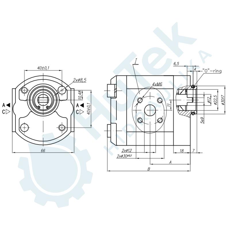 ZUPČASTA PUMPA GR.1 ZA SPAJANJE ZADNJA