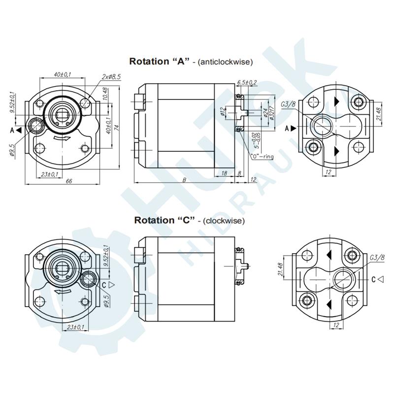 ZUPČASTA PUMPA GR.1 MINI AGREGAT